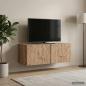 Preview: ARDEBO.de - Wandmontierter TV-Schrank 78,5 x 31 cm Artisan-Eiche