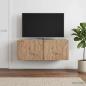 Preview: Wandmontierter TV-Schrank 78,5 x 31 cm Artisan-Eiche