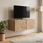 Preview: ARDEBO.de - Wandmontierter TV-Schrank 98 x 31 cm Artisan-Eiche