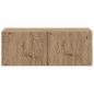 Preview: Wandmontierter TV-Schrank 98 x 31 cm Artisan-Eiche