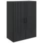 Preview: Wandschrank 66 x 34,5 x 90 cm Holzwerkstoff Schwarz
