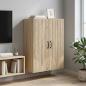 Preview: ARDEBO.de - Wandschrank 66 x 34,5 x 90 cm Holzwerkstoff Sonoma-Eiche