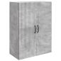 Preview: Wandschrank 66 x 34,5 x 90 cm Holzwerkstoff Betongrau