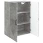 Preview: Wandschrank 66 x 34,5 x 90 cm Holzwerkstoff Betongrau