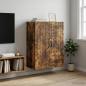 Preview: ARDEBO.de - Wandschrank 66 x 34,5 x 90 cm Holzwerkstoff Räuchereiche