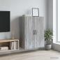 Preview: ARDEBO.de - Wandschrank 66 x 34,5 x 90 cm Holzwerkstoff Sonoma-Grau