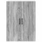 Preview: Wandschrank 66 x 34,5 x 90 cm Holzwerkstoff Sonoma-Grau