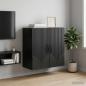 Preview: ARDEBO.de - Wandschrank 59 x 31 x 60 cm Holzwerkstoff Schwarz