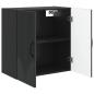 Preview: Wandschrank 59 x 31 x 60 cm Holzwerkstoff Schwarz