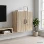 Preview: ARDEBO.de - Wandschrank 59 x 31 x 60 cm Holzwerkstoff Sonoma-Eiche