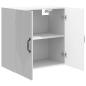 Preview: Wandschrank 59 x 31 x 60 cm Holzwerkstoff Hochglanz Weiß