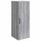Preview: Wandschrank 33 x 34,5 x 90 cm Holzwerkstoff Sonoma-Grau