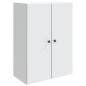 Preview: Wandschrank Weiß 66 x 34,5 x 90 cm Holzwerkstoff