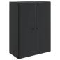 Preview: Wandschrank 66 x 34,5 x 90 cm Holzwerkstoff Schwarz