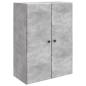 Preview: Wandschrank 66 x 34,5 x 90 cm Holzwerkstoff Betongrau