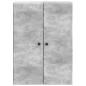 Preview: Wandschrank 66 x 34,5 x 90 cm Holzwerkstoff Betongrau