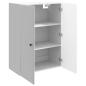 Preview: Wandschrank 66 x 34,5 x 90 cm Holzwerkstoff Hochglanz Weiß