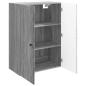 Preview: Wandschrank 66 x 34,5 x 90 cm Holzwerkstoff Sonoma-Grau