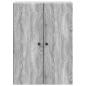 Preview: Wandschrank 66 x 34,5 x 90 cm Holzwerkstoff Sonoma-Grau