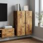 Preview: ARDEBO.de - Wandschrank 66 x 34,5 x 90 cm Holzwerkstoff Altholz