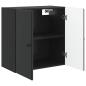 Preview: Wandschrank 59 x 31 x 60 cm Holzwerkstoff Schwarz