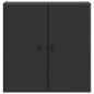Preview: Wandschrank 59 x 31 x 60 cm Holzwerkstoff Schwarz