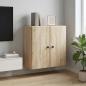 Preview: ARDEBO.de - Wandschrank 59 x 31 x 60 cm Holzwerkstoff Sonoma-Eiche