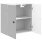 Preview: Wandschrank 59 x 31 x 60 cm Holzwerkstoff Hochglanz Weiß