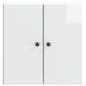 Preview: Wandschrank 59 x 31 x 60 cm Holzwerkstoff Hochglanz Weiß