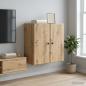 Preview: ARDEBO.de - Wandschrank 59 x 31 x 60 cm Holzwerkstoff Artisan-Eiche