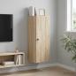 Preview: ARDEBO.de - Wandschrank 33 x 34,5 x 90 cm Holzwerkstoff Sonoma-Eiche