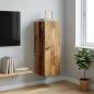 Preview: ARDEBO.de - Wandschrank 33 x 34,5 x 90 cm Holzwerkstoff Altholz