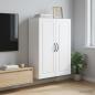 Preview: ARDEBO.de - Wandschrank 66 x 34,5 x 90 cm Holzwerkstoff Weiß