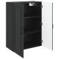 Preview: Wandschrank 66 x 34,5 x 90 cm Holzwerkstoff Schwarz