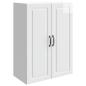 Preview: Wandschrank 66 x 34,5 x 90 cm Holzwerkstoff Hochglanz Weiß
