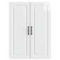 Preview: Wandschrank 66 x 34,5 x 90 cm Holzwerkstoff Hochglanz Weiß