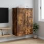 Preview: ARDEBO.de - Wandschrank 66 x 34,5 x 90 cm Holzwerkstoff Räuchereiche
