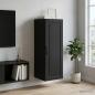 Preview: ARDEBO.de - Wandschrank 33 x 34,5 x 90 cm Holzwerkstoff Schwarz