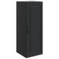 Preview: Wandschrank 33 x 34,5 x 90 cm Holzwerkstoff Schwarz