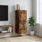 Preview: ARDEBO.de - Wandschrank 33 x 34,5 x 90 cm Holzwerkstoff Räuchereiche
