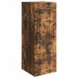 Preview: Wandschrank 33 x 34,5 x 90 cm Holzwerkstoff Räuchereiche
