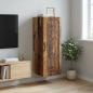 Preview: ARDEBO.de - Wandschrank 33 x 34,5 x 90 cm Holzwerkstoff Altholz