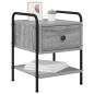 Preview: Nachttisch Grau Sonoma 35 x 36,5 x 47 cm Holzwerkstoff
