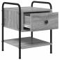 Preview: Nachttisch Grau Sonoma 35 x 36,5 x 47 cm Holzwerkstoff