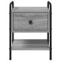 Preview: Nachttisch Grau Sonoma 35 x 36,5 x 47 cm Holzwerkstoff