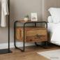 Preview: ARDEBO.de - Nachttisch Altholz 40 x 39,5 x 40 cm Holzwerkstoff