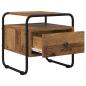 Preview: Nachttisch 2 Stk. Altholz 40 x 39,5 x 40 cm Holzwerkstoff