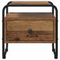 Preview: Nachttisch 2 Stk. Altholz 40 x 39,5 x 40 cm Holzwerkstoff