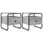 Preview: Nachttisch 2 Stk. Grau Sonoma 40 x 39,5 x 40 cm Holzwerkstoff