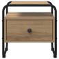 Preview: Nachttisch Artisan-Eiche 40 x 39,5 x 40 cm Holzwerkstoff